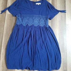 Royal blue baby doll dress